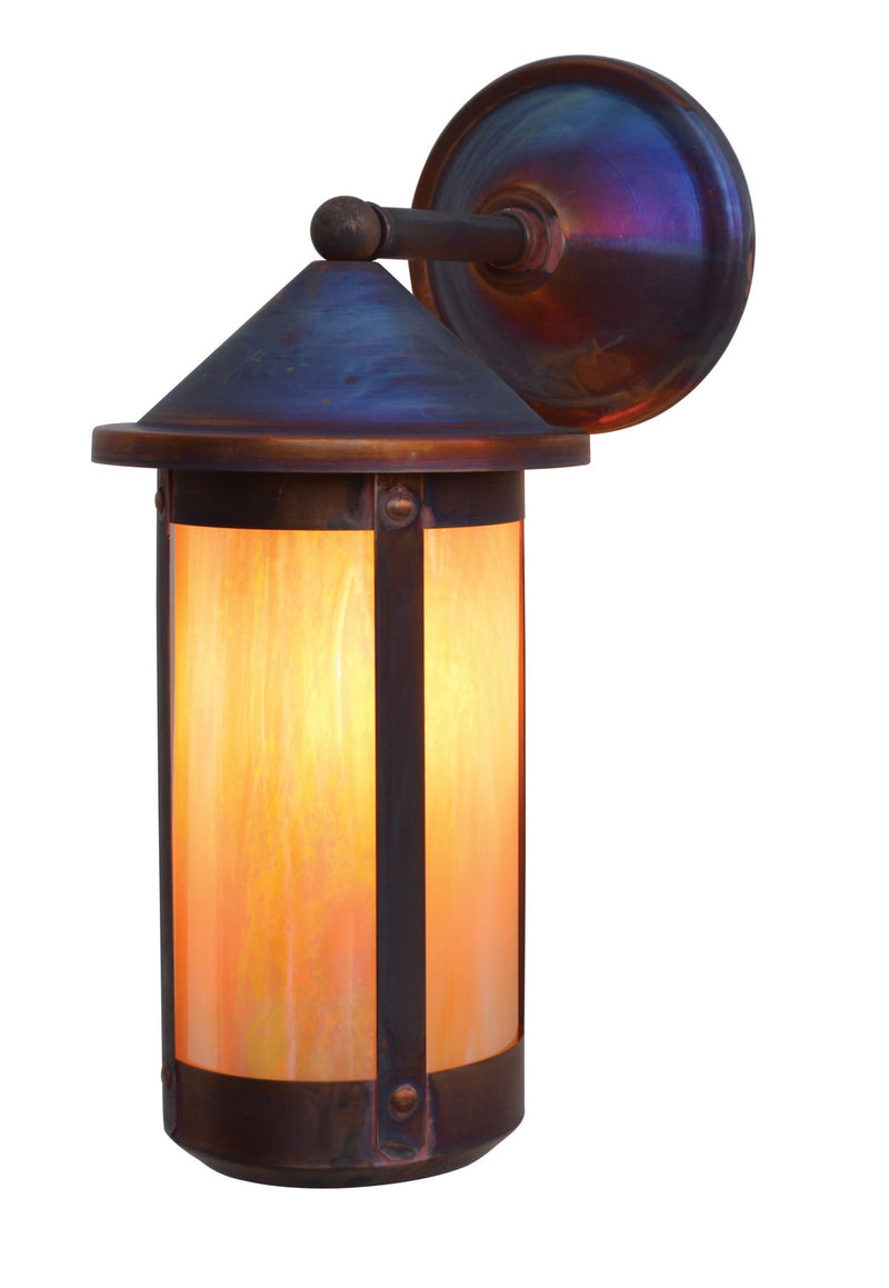 Arroyo BB-7LWGW-RC One Light Wall Mount, Raw Copper