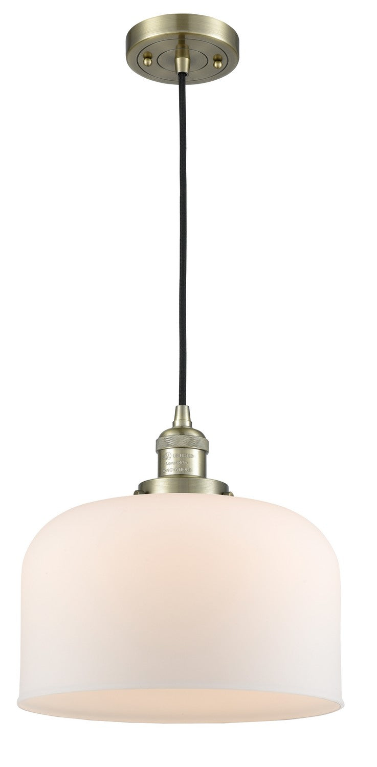 Innovations 201C-AB-G71-L One Light Mini Pendant, Antique Brass