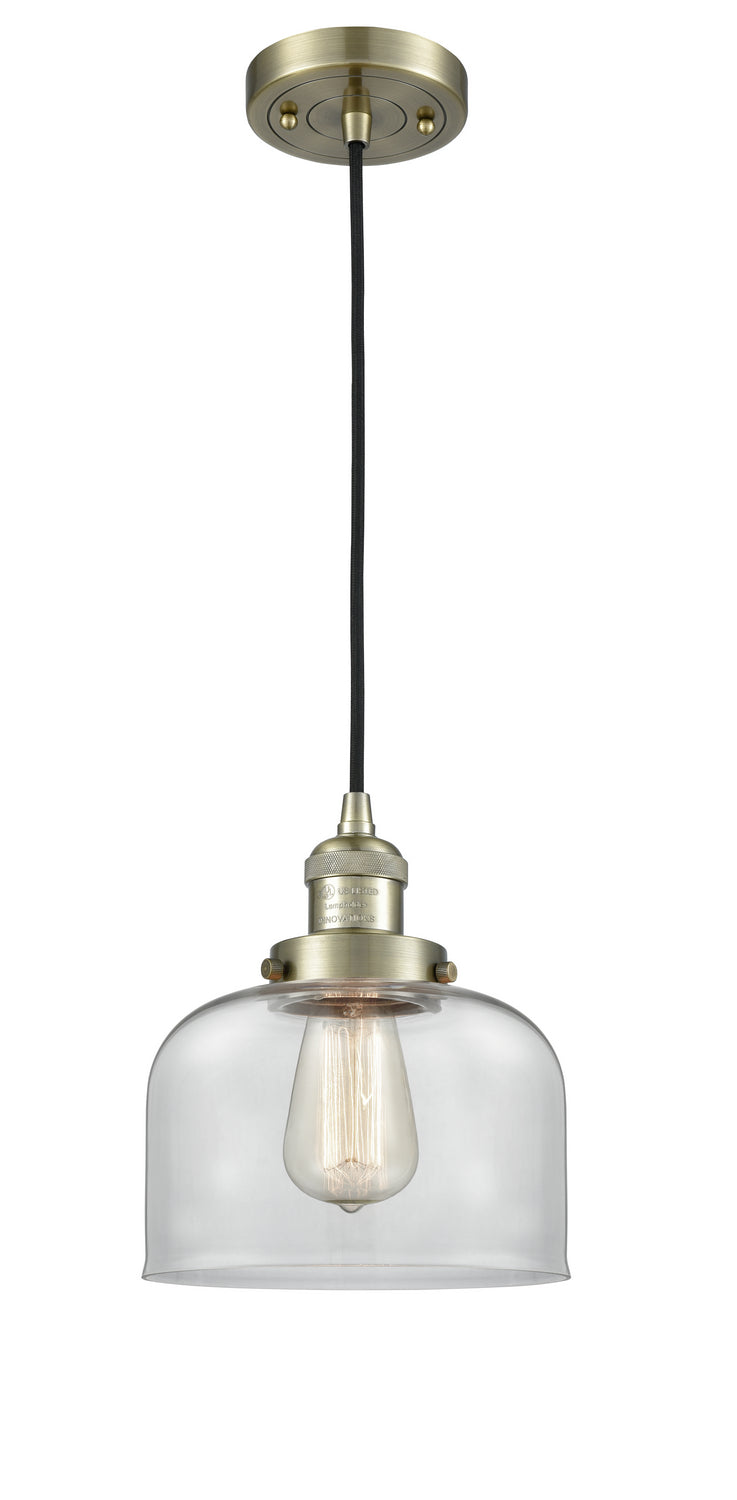 Innovations 201C-AB-G72 One Light Mini Pendant, Antique Brass