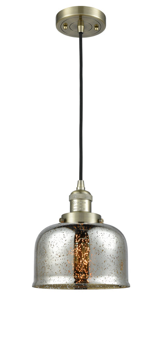 Innovations 201C-AB-G78 One Light Mini Pendant, Antique Brass