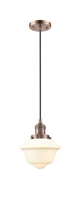 Innovations 201C-AC-G531 One Light Mini Pendant, Antique Copper