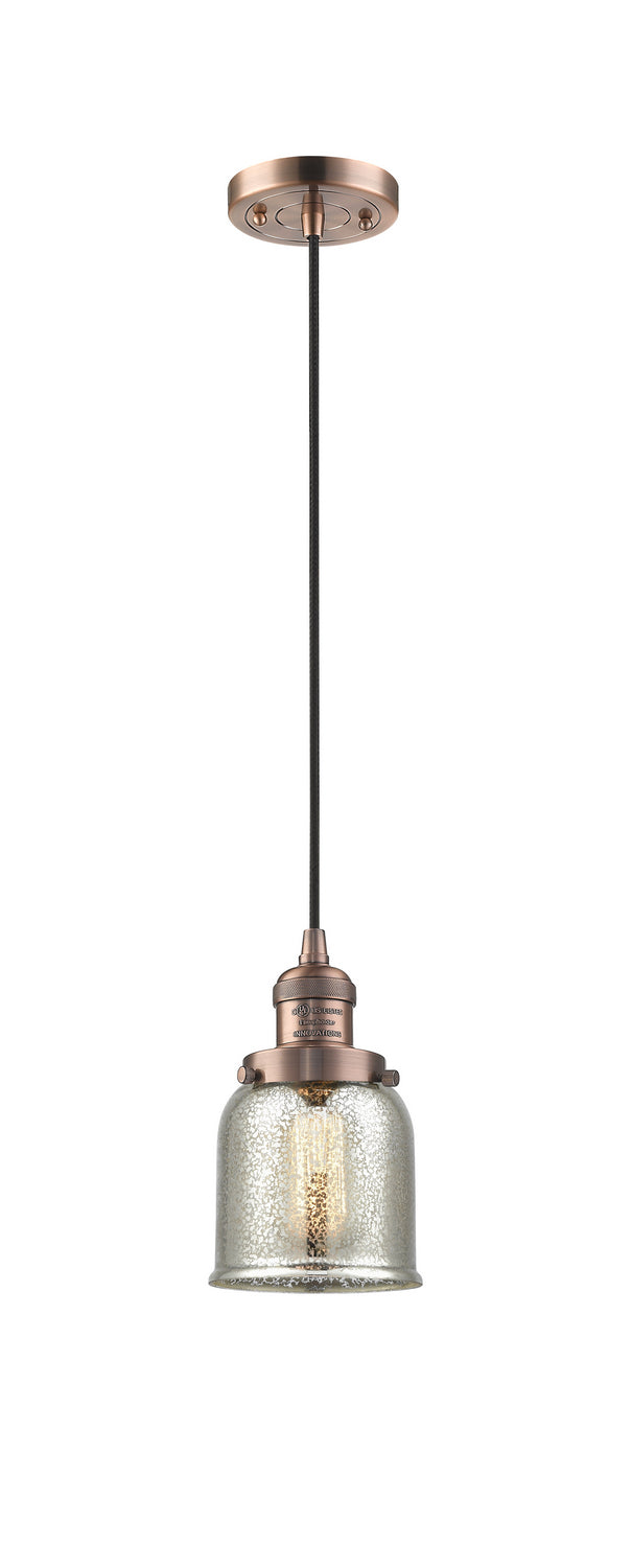 Innovations 201C-AC-G58 One Light Mini Pendant, Antique Copper
