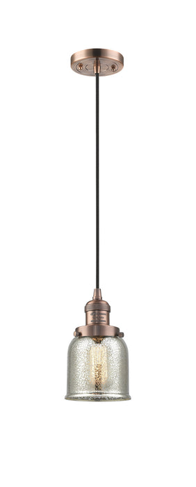 Innovations 201C-AC-G58 One Light Mini Pendant, Antique Copper