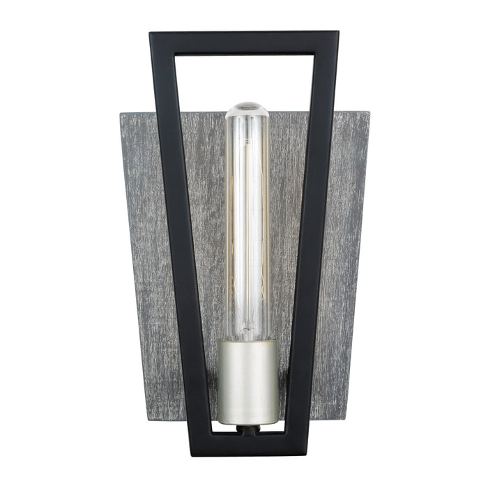 Varaluz 260W01BLG One Light Wall Sconce, Black
