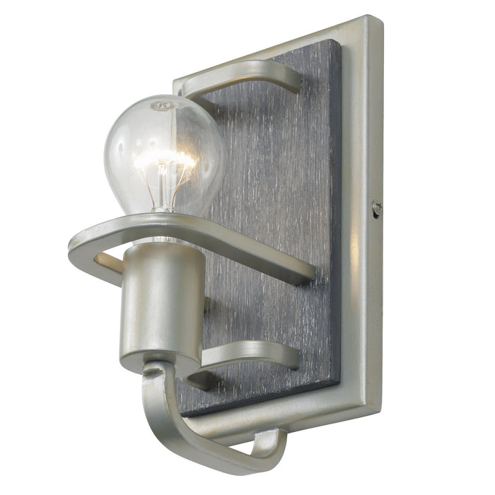 Varaluz 268B01SOG One Light Bath, Silverado