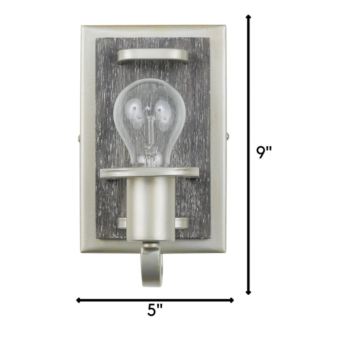 Varaluz 268B01SOG One Light Bath, Silverado