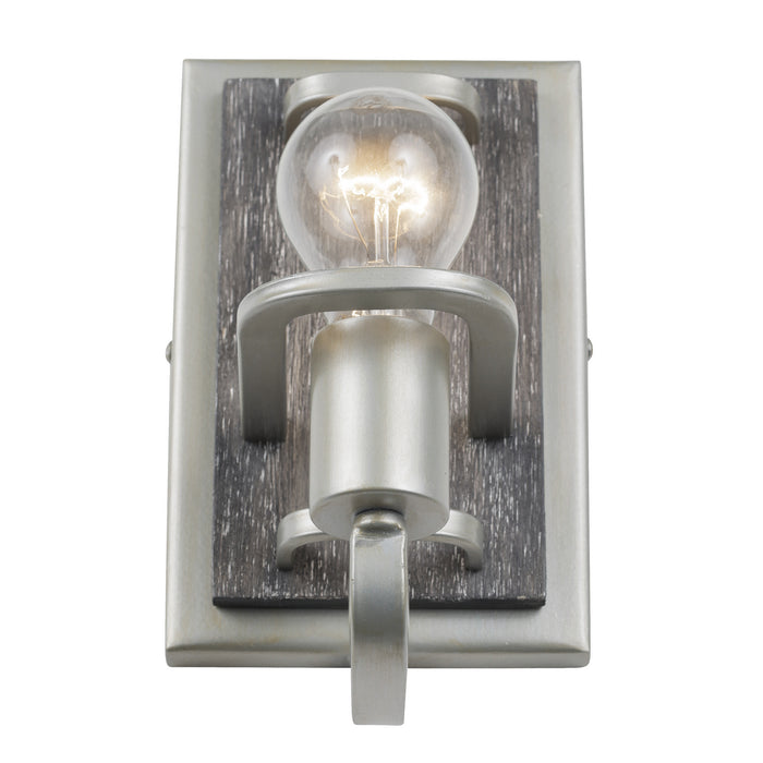 Varaluz 268B01SOG One Light Bath, Silverado