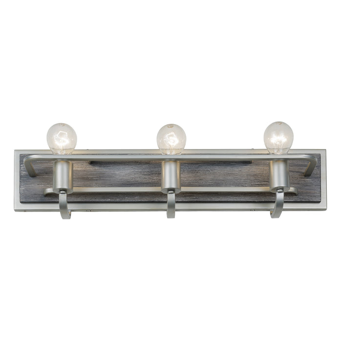 Varaluz 268B03SOG Three Light Bath, Silverado