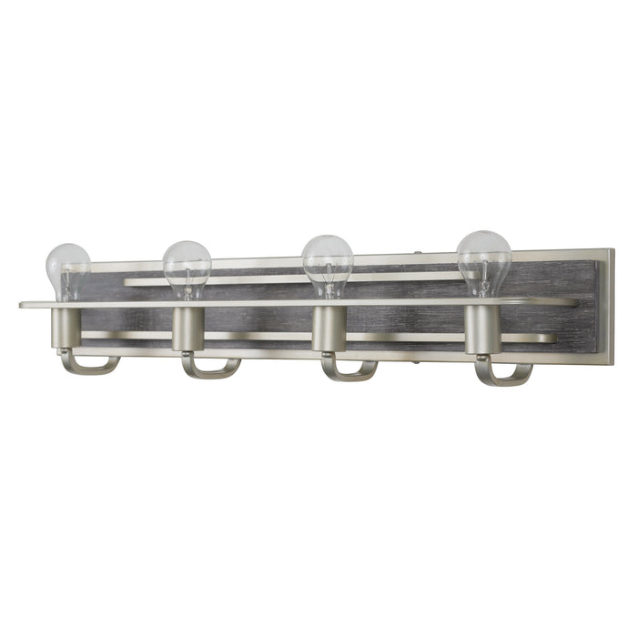 Varaluz 268B04SOG Four Light Bath, Silverado