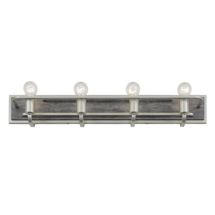 Varaluz 268B04SOG Four Light Bath, Silverado