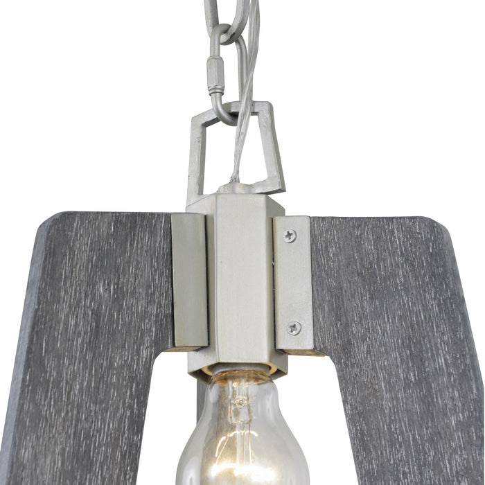 Varaluz 268M01SOG One Light Mini Pendant, Silverado