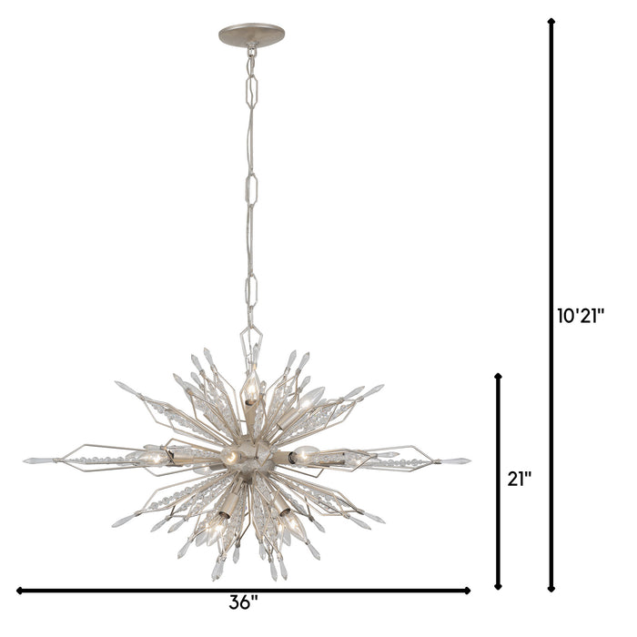 Varaluz 311N16GD 16 Light Linear Pendant, Gold Dust