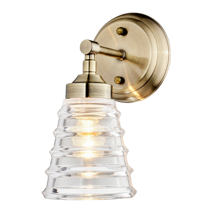 Varaluz 313B01AB One Light Bath, Antique Brass