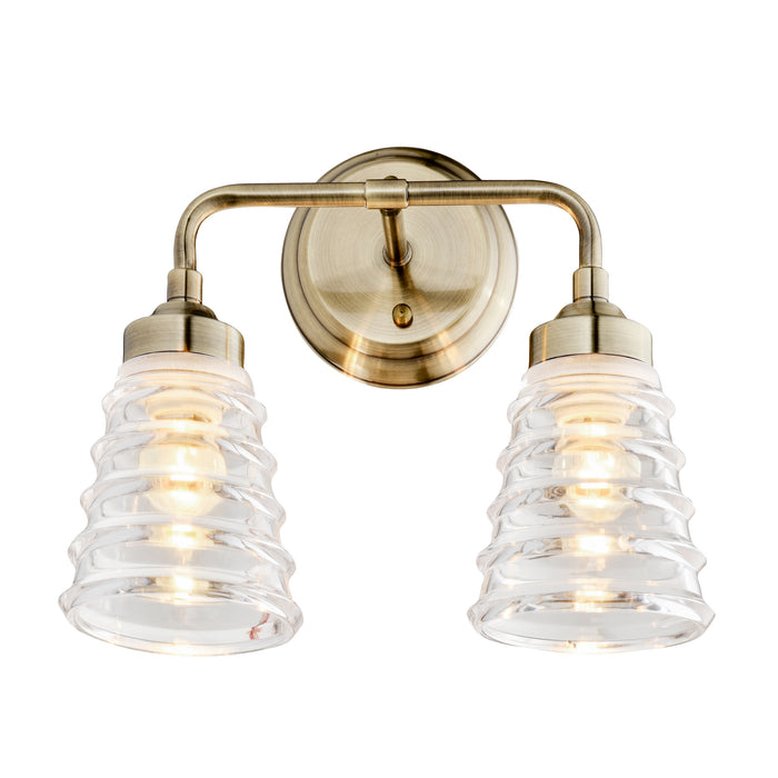 Varaluz 313B02AB Two Light Bath, Antique Brass