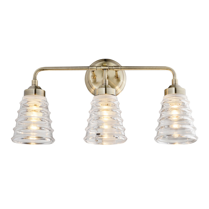 Varaluz 313B03AB Three Light Bath, Antique Brass