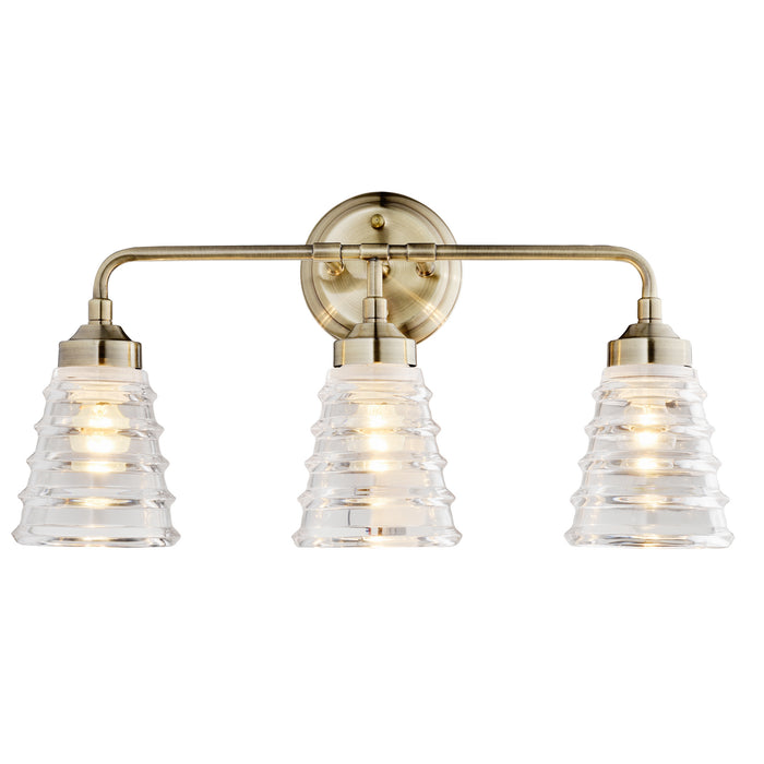 Varaluz 313B03AB Three Light Bath, Antique Brass