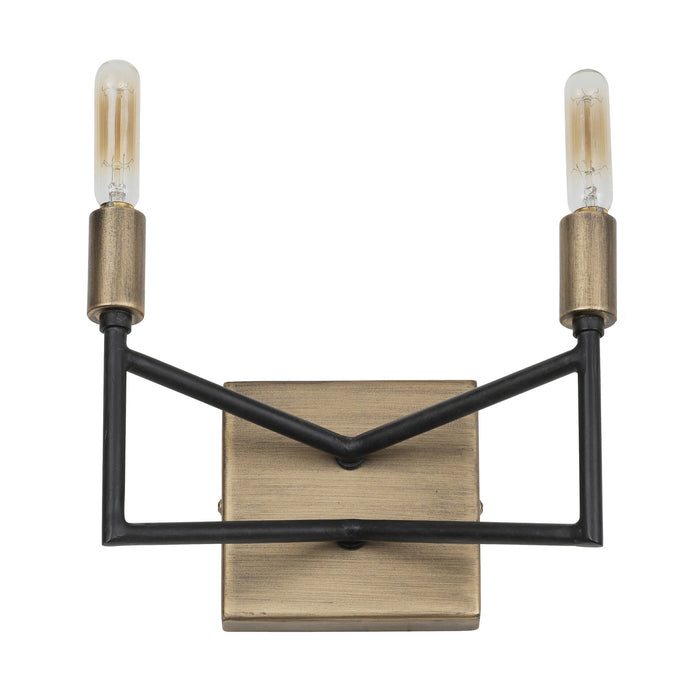 Varaluz 314B02HGCB Two Light Bath, Havana Gold/Carbon