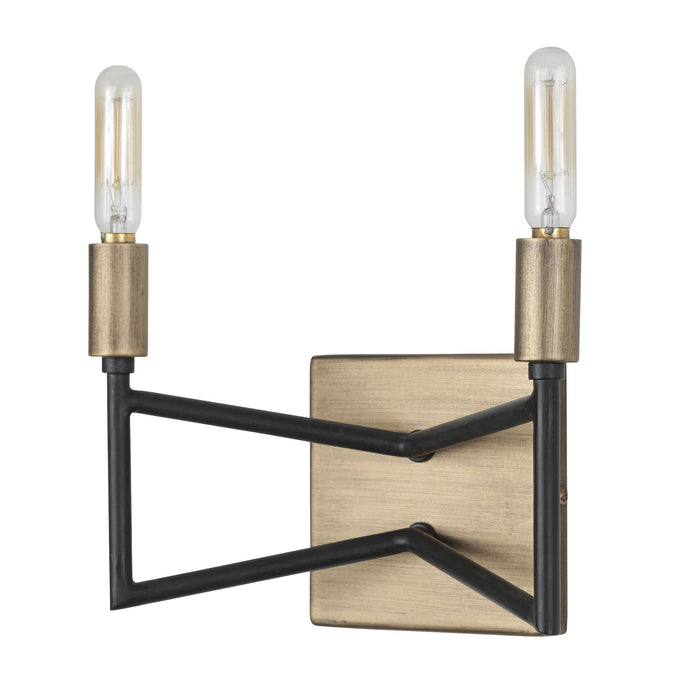 Varaluz 314B02HGCB Two Light Bath, Havana Gold/Carbon