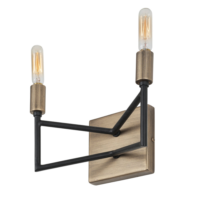 Varaluz 314B02HGCB Two Light Bath, Havana Gold/Carbon
