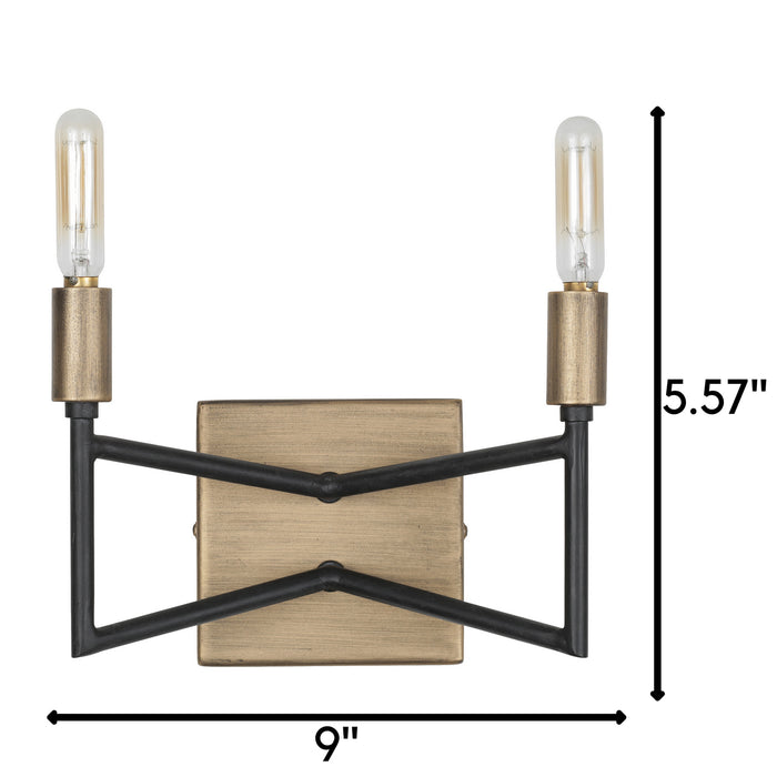 Varaluz 314B02HGCB Two Light Bath, Havana Gold/Carbon
