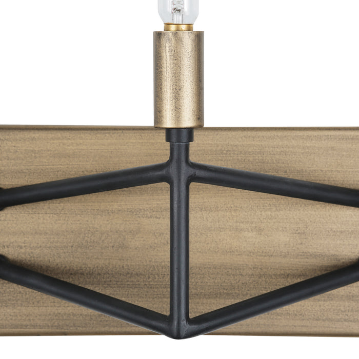 Varaluz 314B03HGCB Three Light Bath, Havana Gold/Carbon
