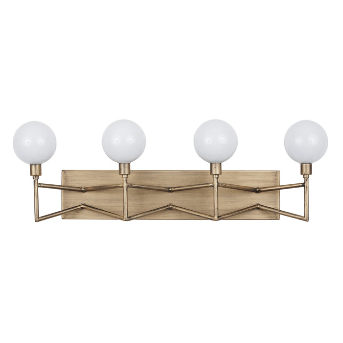 Varaluz 314B04HG Four Light Bath, Havana Gold