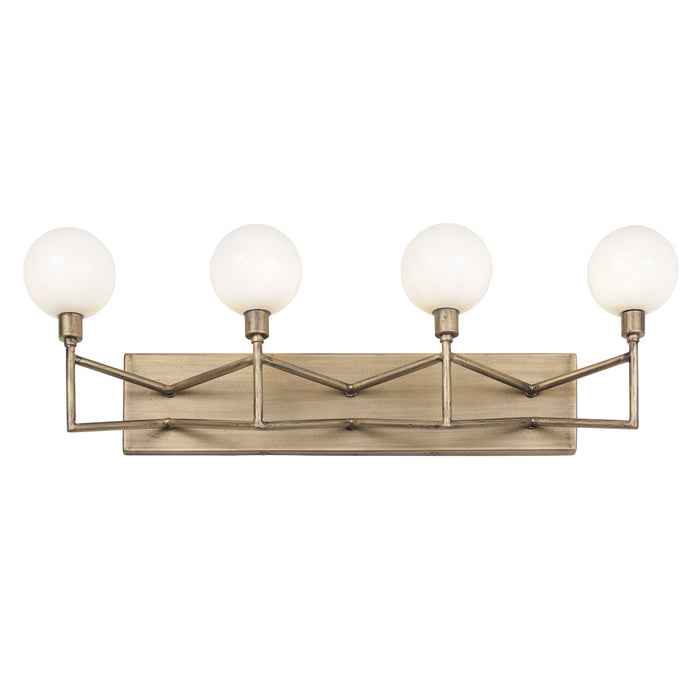 Varaluz 314B04HG Four Light Bath, Havana Gold