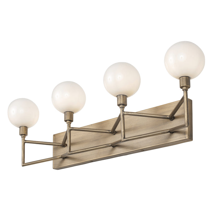 Varaluz 314B04HG Four Light Bath, Havana Gold