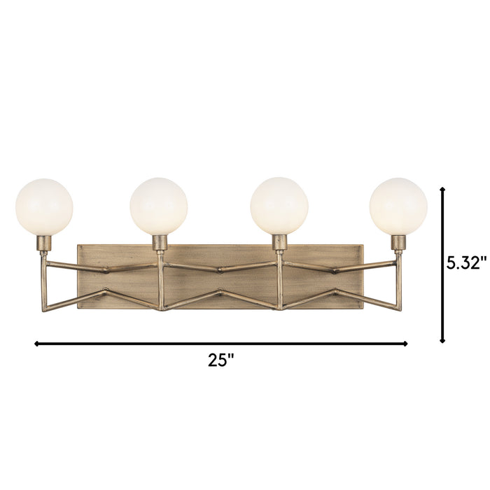 Varaluz 314B04HG Four Light Bath, Havana Gold