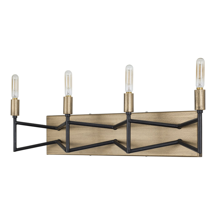 Varaluz 314B04HGCB Four Light Bath, Havana Gold/Carbon