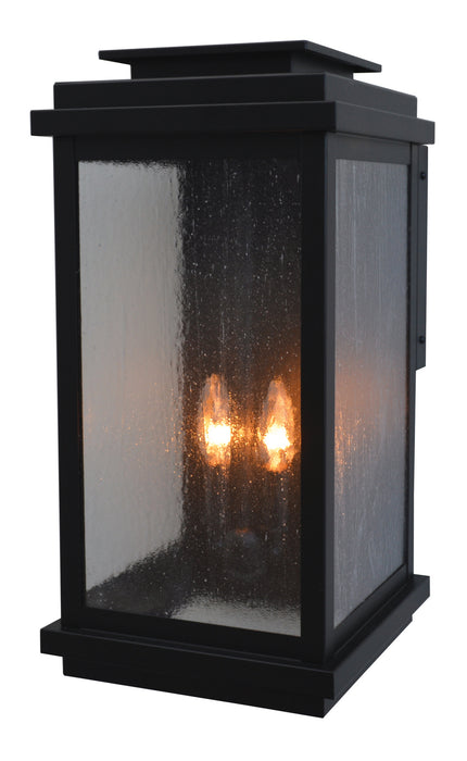 Arroyo BOW-10CS-BK Two Light Wall Mount, Satin Black