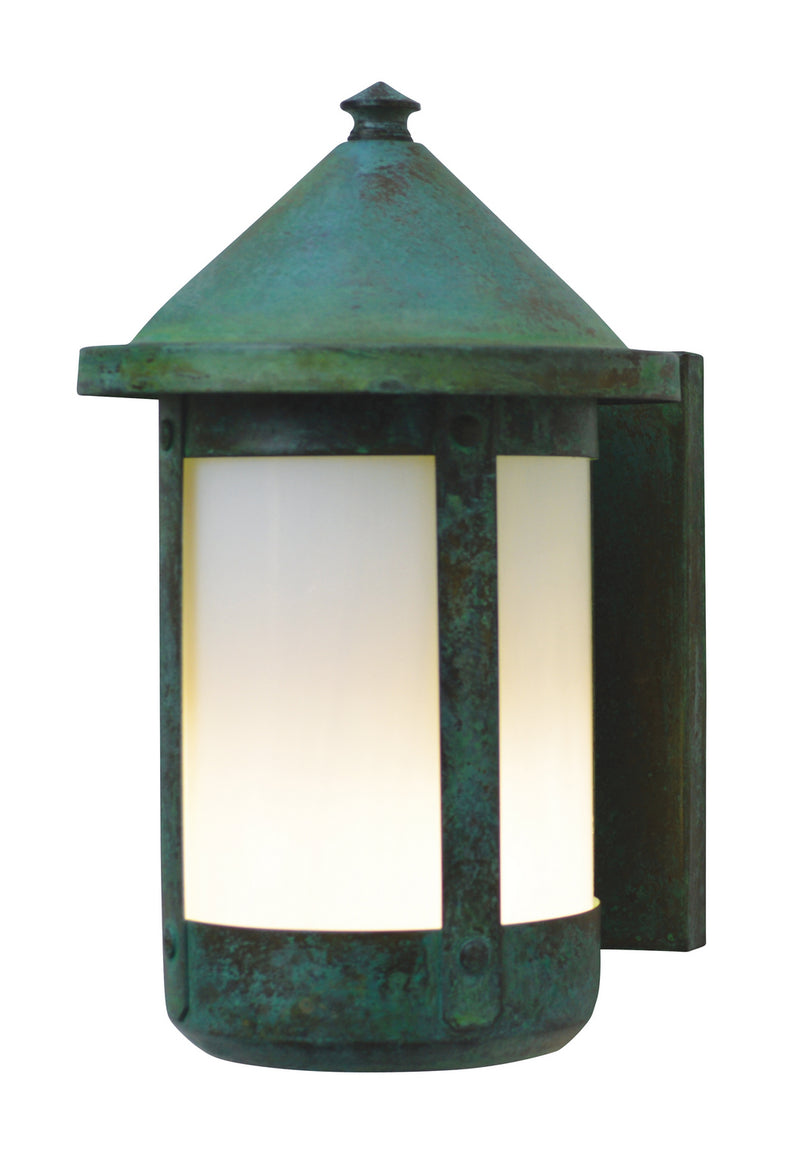 Arroyo BS-7RWO-VP One Light Wall Mount, Verdigris Patina