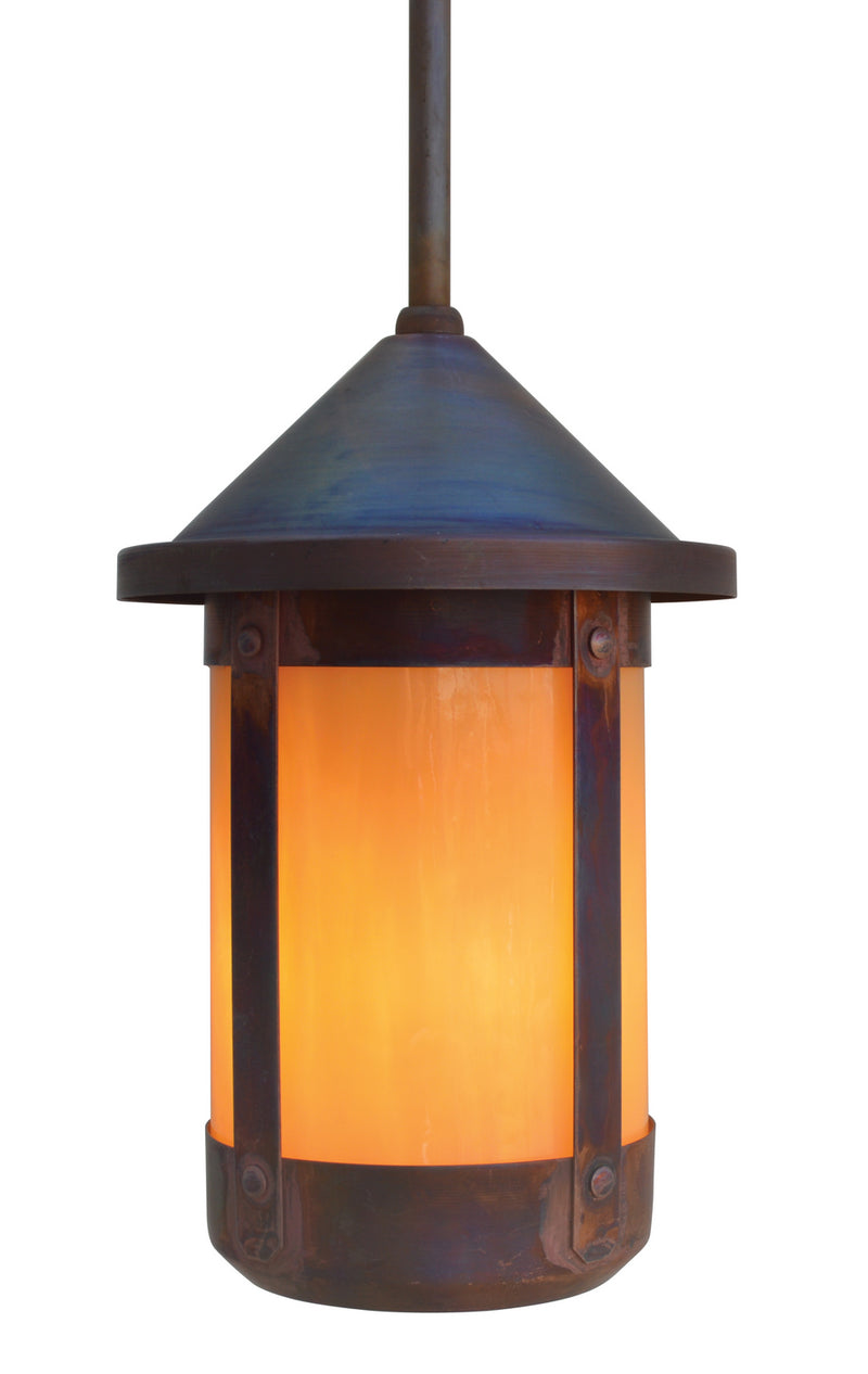 Arroyo BSH-6TN-RC One Light Pendant, Raw Copper