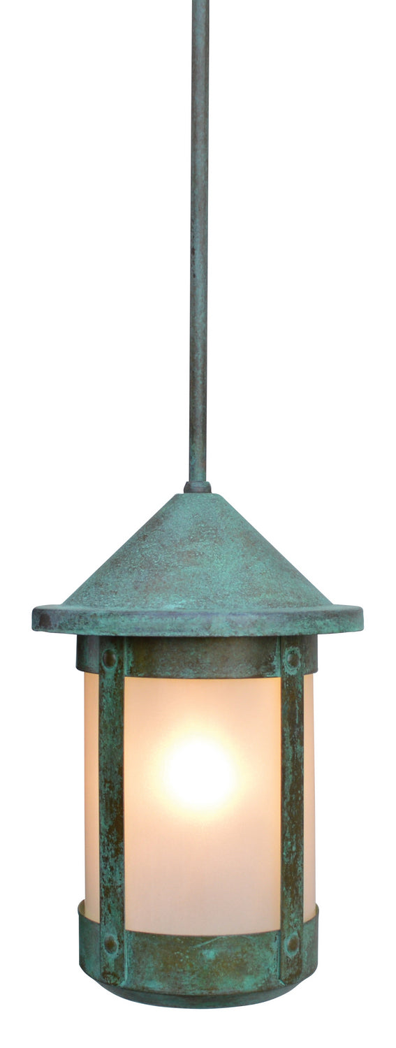 Arroyo BSH-7F-VP One Light Pendant, Verdigris Patina