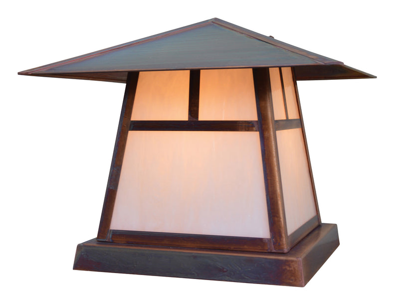 Arroyo CC-12TWO-RC One Light Column Mount, Raw Copper