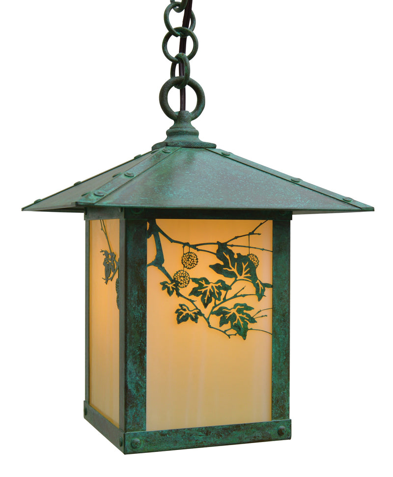 Arroyo EH-9SFOF-VP One Light Pendant, Verdigris Patina