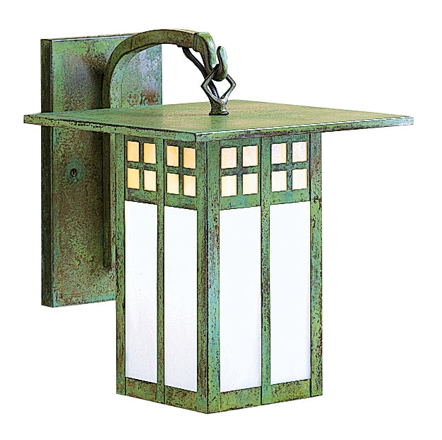 Arroyo GB-18GWC-VP One Light Wall Mount, Verdigris Patina
