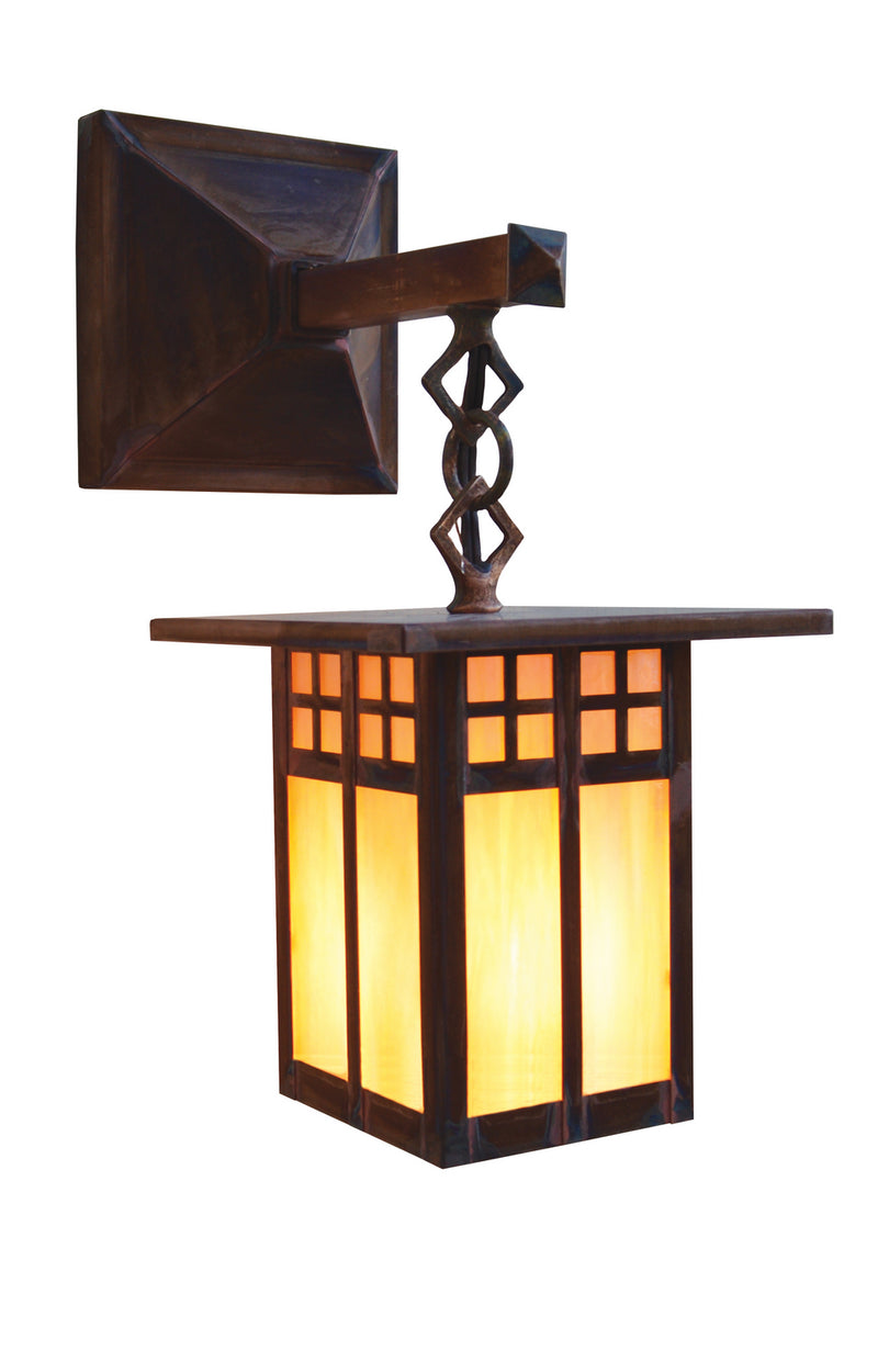 Arroyo GB-6SAGW-RC One Light Wall Mount, Raw Copper