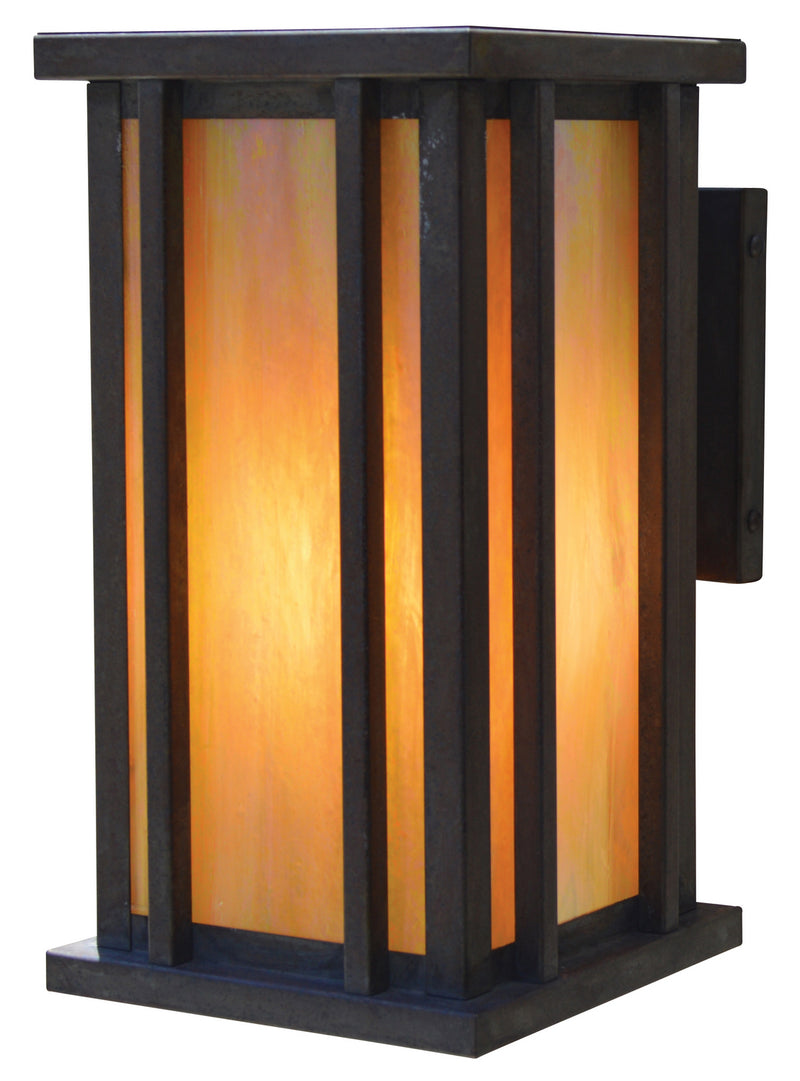 Arroyo GLB-9GW-MB One Light Wall Mount, Mission Brown