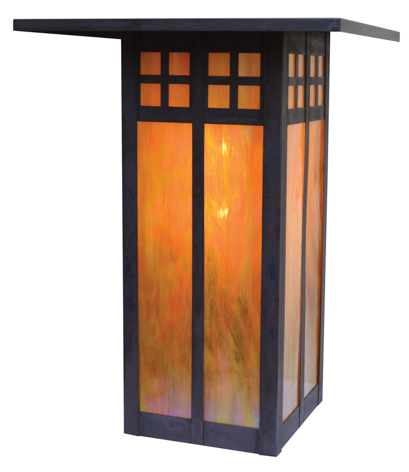Arroyo GW-18LGW-MB Two Light Flush /Wall Mount, Mission Brown