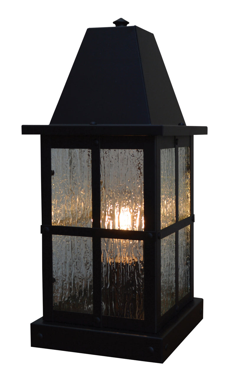 Arroyo HC-6RM-BK One Light Column Mount, Satin Black