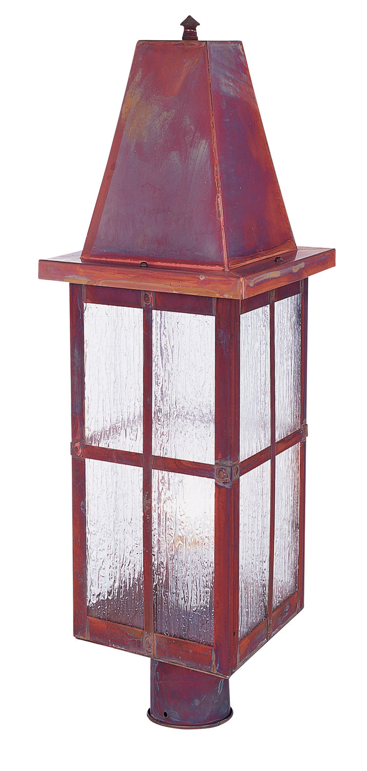 Arroyo HP-8LRM-RC One Light Post Mount, Raw Copper