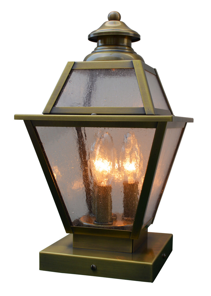 Arroyo INC-8GRCS-AB Three Light Column Mount, Antique Brass