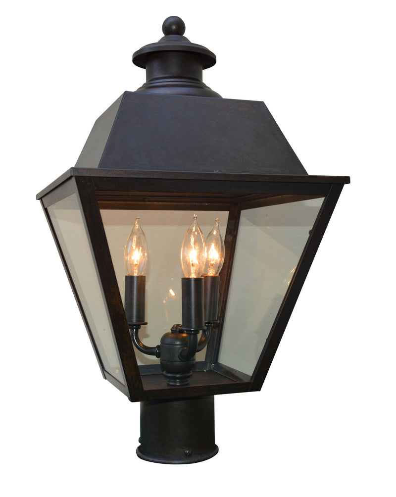 Arroyo INP-10MRCLR-BZ Three Light Post Mount, Bronze