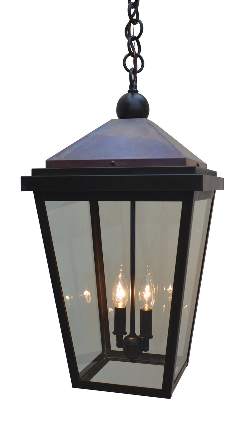 Arroyo LAH-12CLR-BZ/RC Two Light Pendant, Bronze w/ Raw Copper
