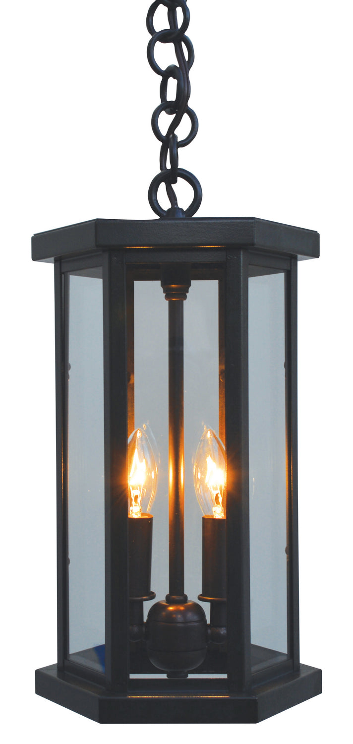 Arroyo LYH-7CLR-BZ Two Light Pendant, Bronze