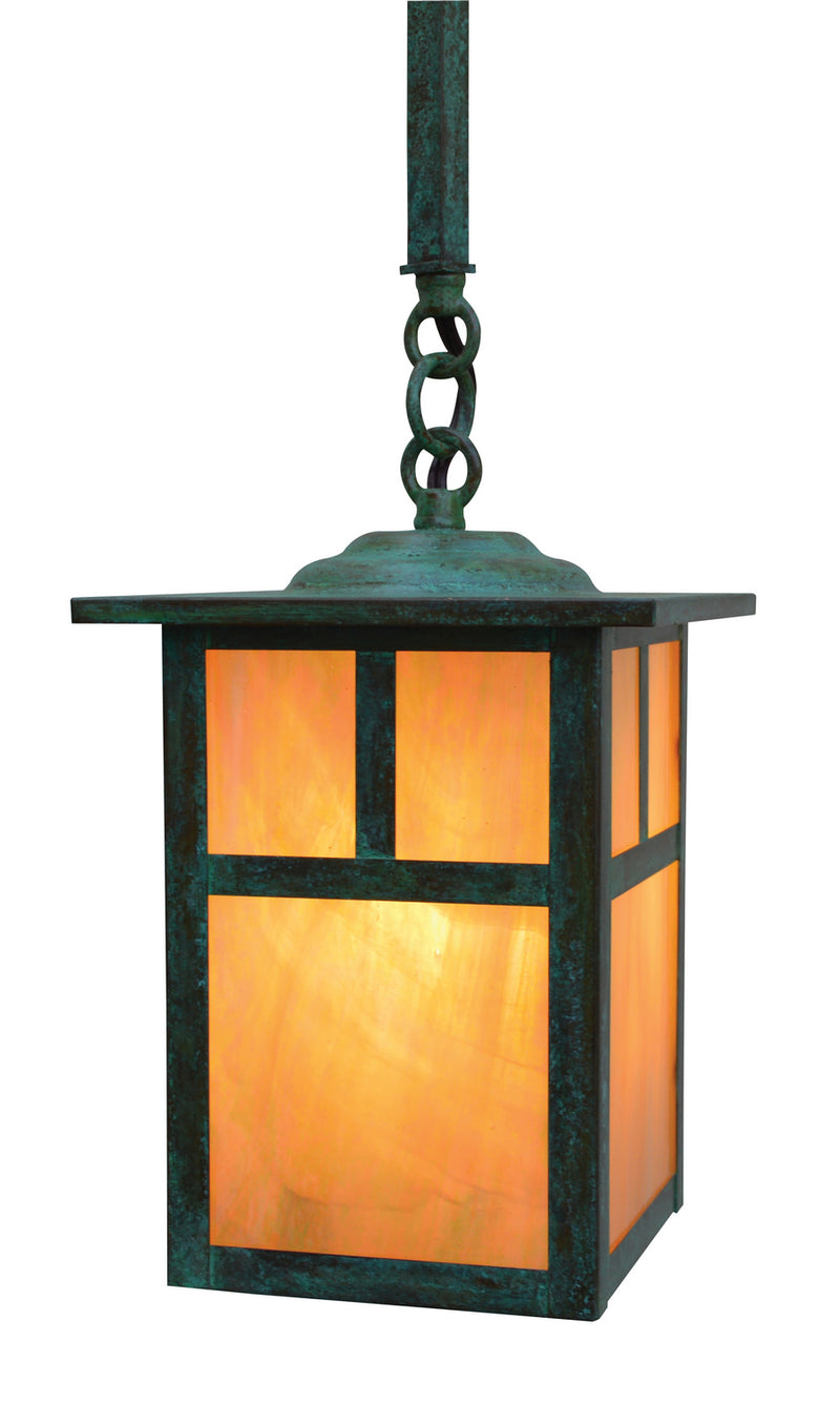 Arroyo MSH-6TGW-VP One Light Pendant, Verdigris Patina