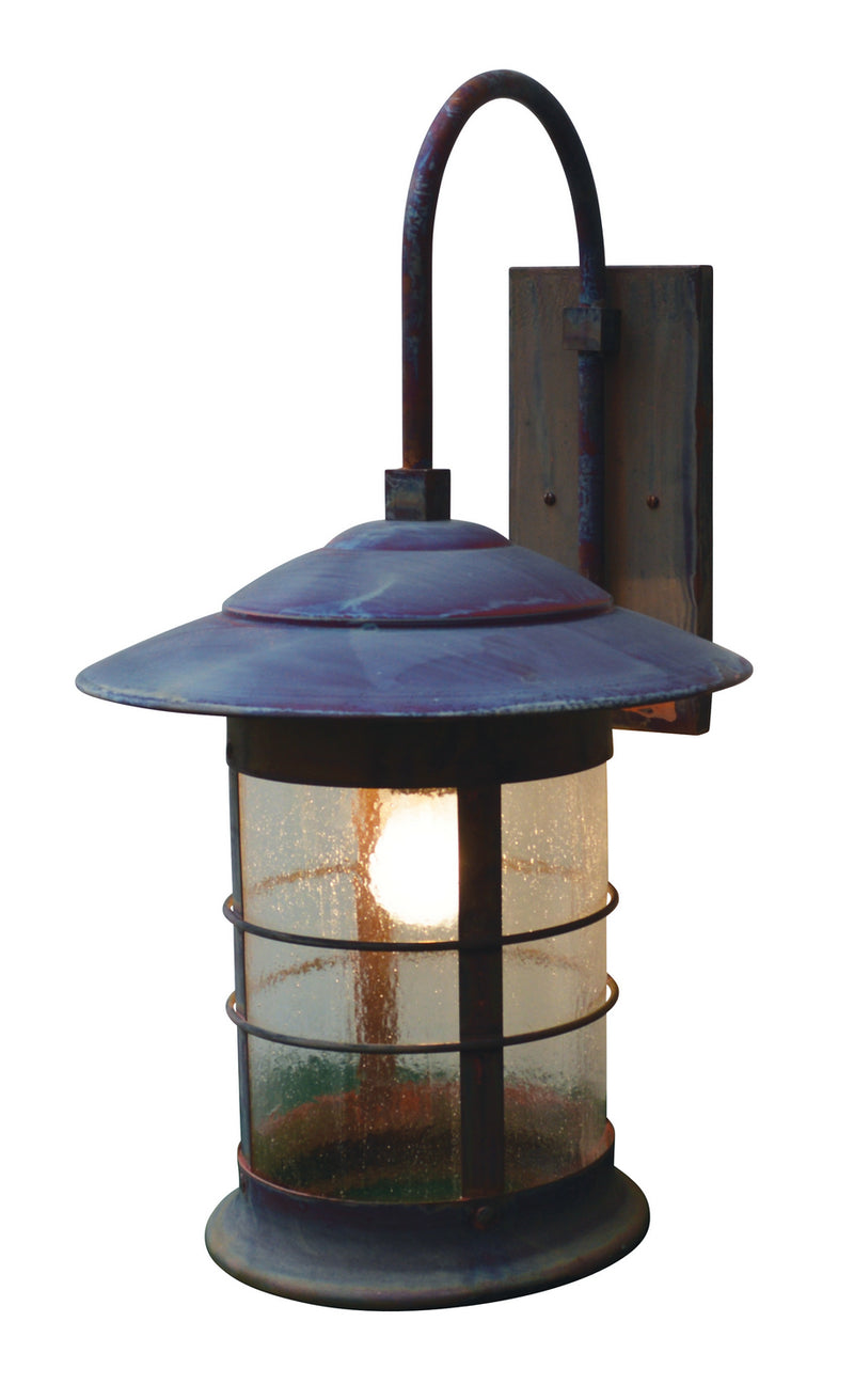Arroyo NB-14CS-RC One Light Wall Mount, Raw Copper