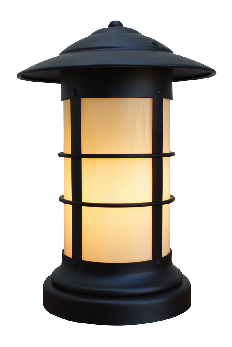 Arroyo NC-9LOF-BK One Light Column Mount, Satin Black