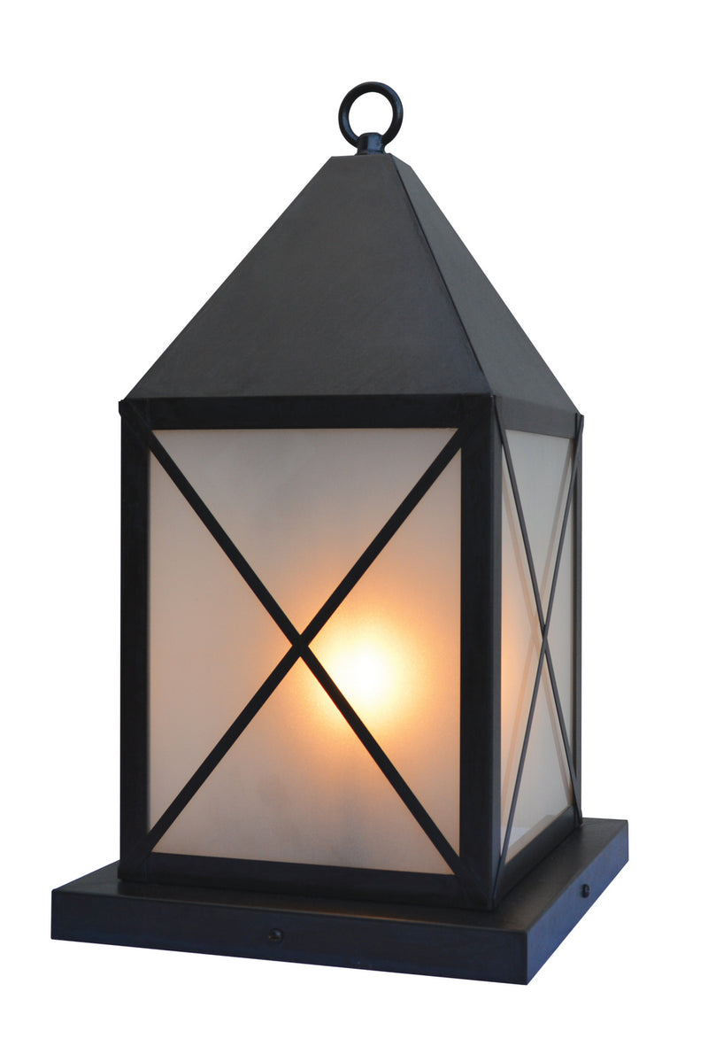 Arroyo NOC-8F-BZ One Light Column Mount, Bronze